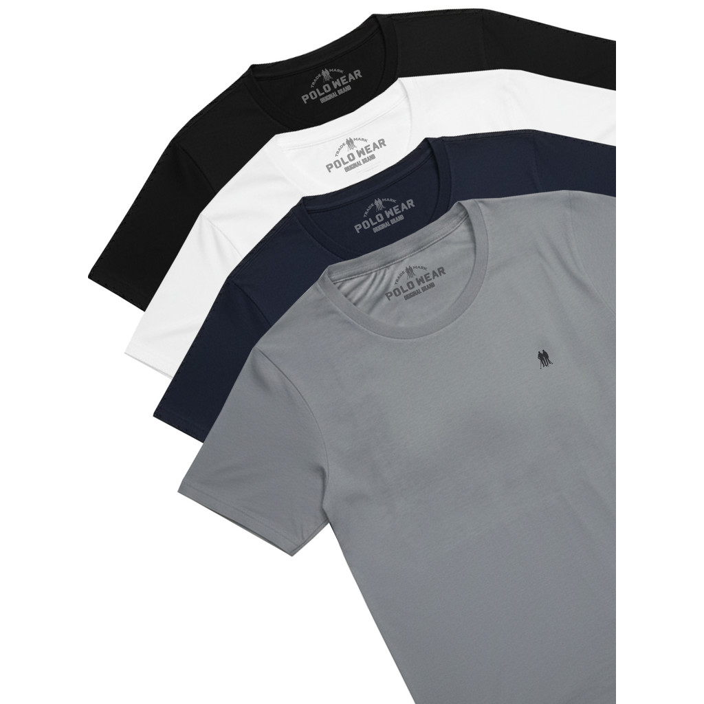 Kit 4 Camisetas Fitness Polo Wear Sortido