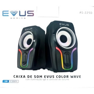 Caixa De Som Evus As-225D Color Wave LED Colorido