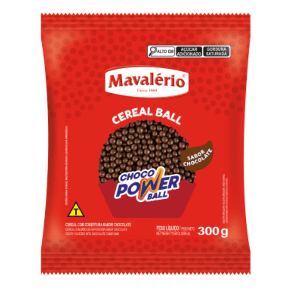 CHOCOLATE POWER BALL MINI AO LEITE 300 GR MAVALERIO