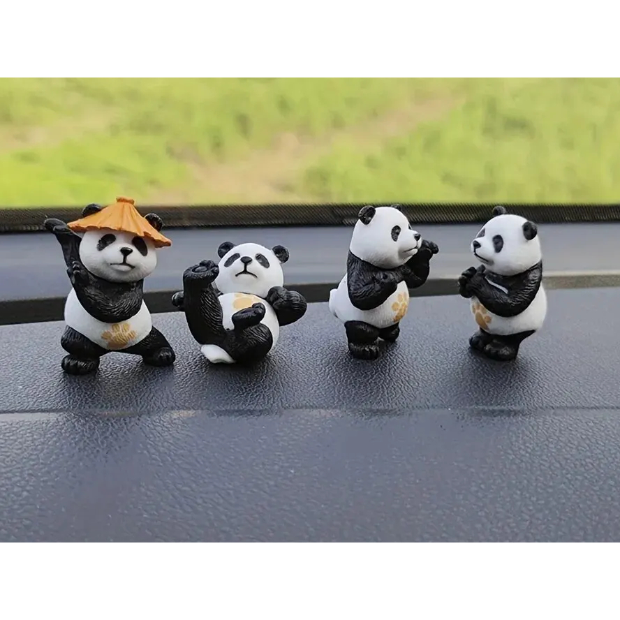 Pandas de Decoração / Kong Fu Panda  / Ornamento Figuras de Ação Miniaturas Bonecos de Resina Mesa Kawaii Kawai TikTok