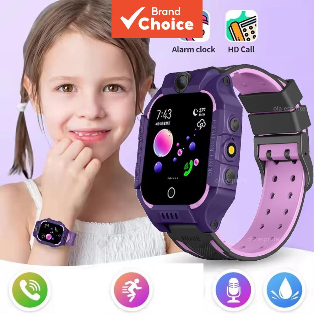 Relógio Inteligente Infantil Tela HD Touch Cartão SIM Chamadas Jogos Relógio Inteligente Presente para Menino Menina