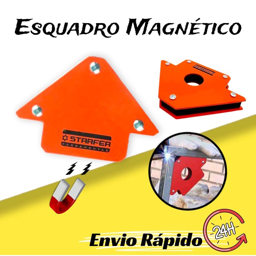 Esquadro Magnético para Solda Serralheiro 3