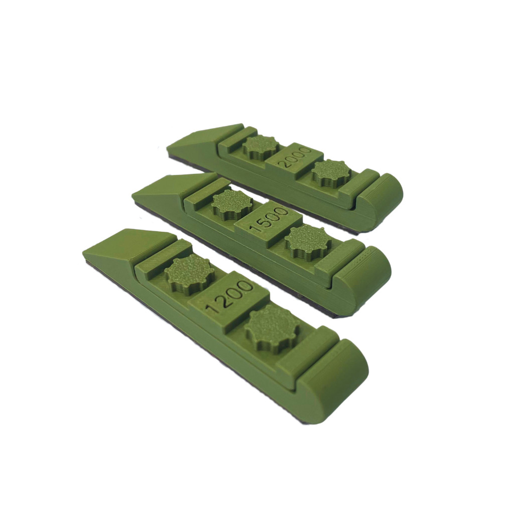 Kit 3 Tacos Magnéticos Verdes Lixamento Manual NR Estética