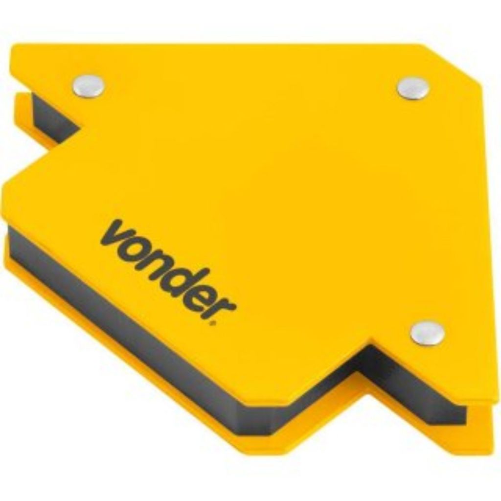 Esquadro Magnético Para Solda Ponteamento Vonder Suporta Até 10Kg Cor Amarelo Resistencia e Original
