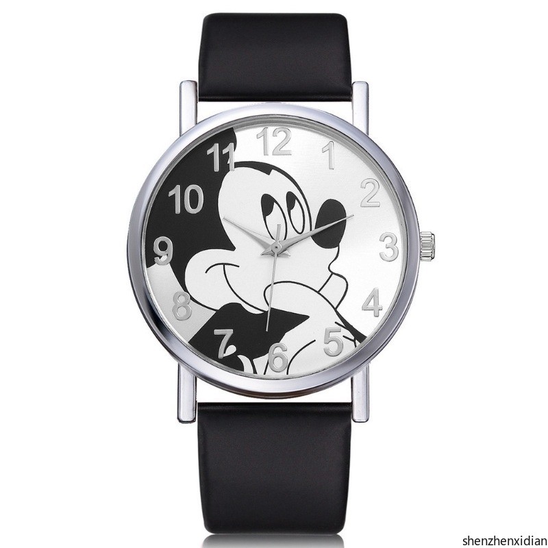 Mickey Mouse Cartoon Watch Gift For Children Relógio De Moda Simples Esportivo De Lazer Para Estudantes Criativo De Quartzo Crianças