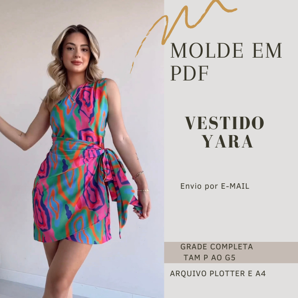 MOLDE EM PDF VESTIDO YARA