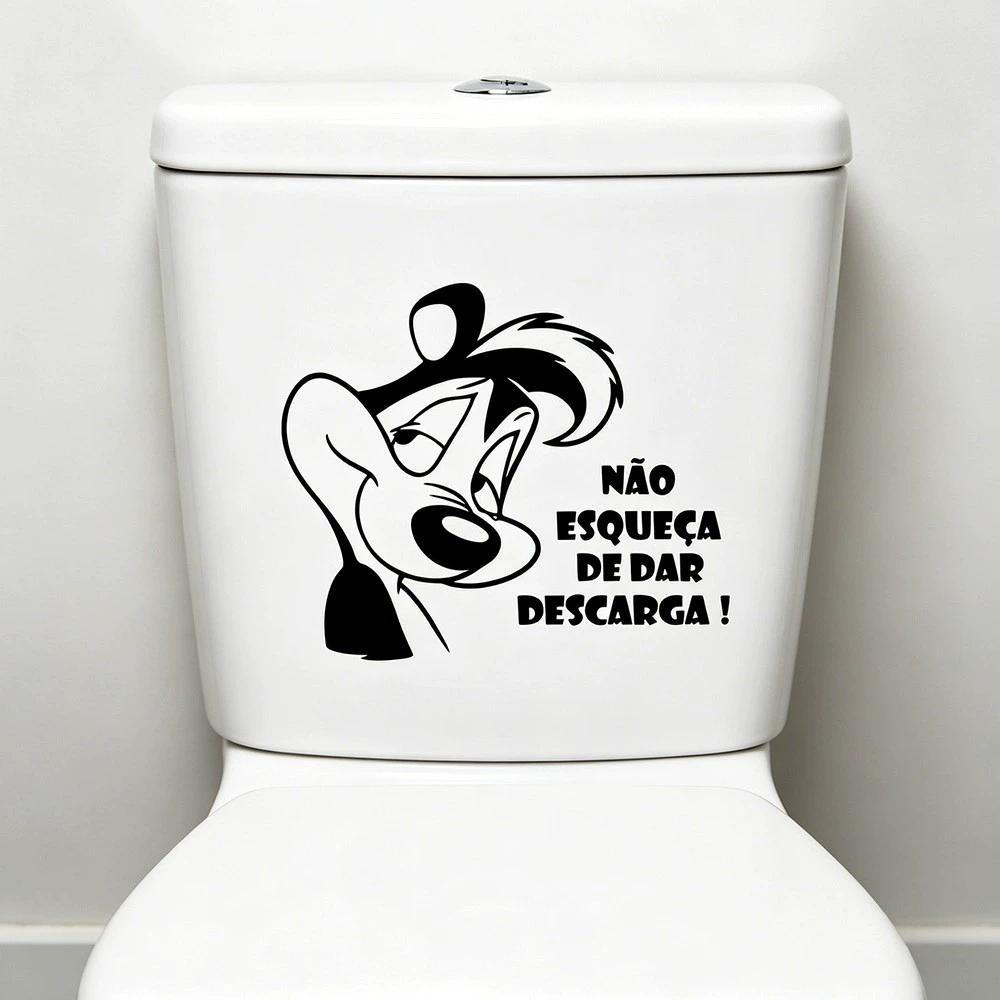 Adesivo De Banheiro Não Esqueça De Flush Murais Engraçados De Decalques