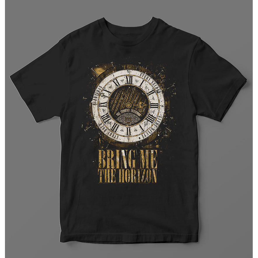 Camiseta Bring Me The Horizon Clock 👕 | Estilo Rock Nacional 🎸 Oficina do Rock