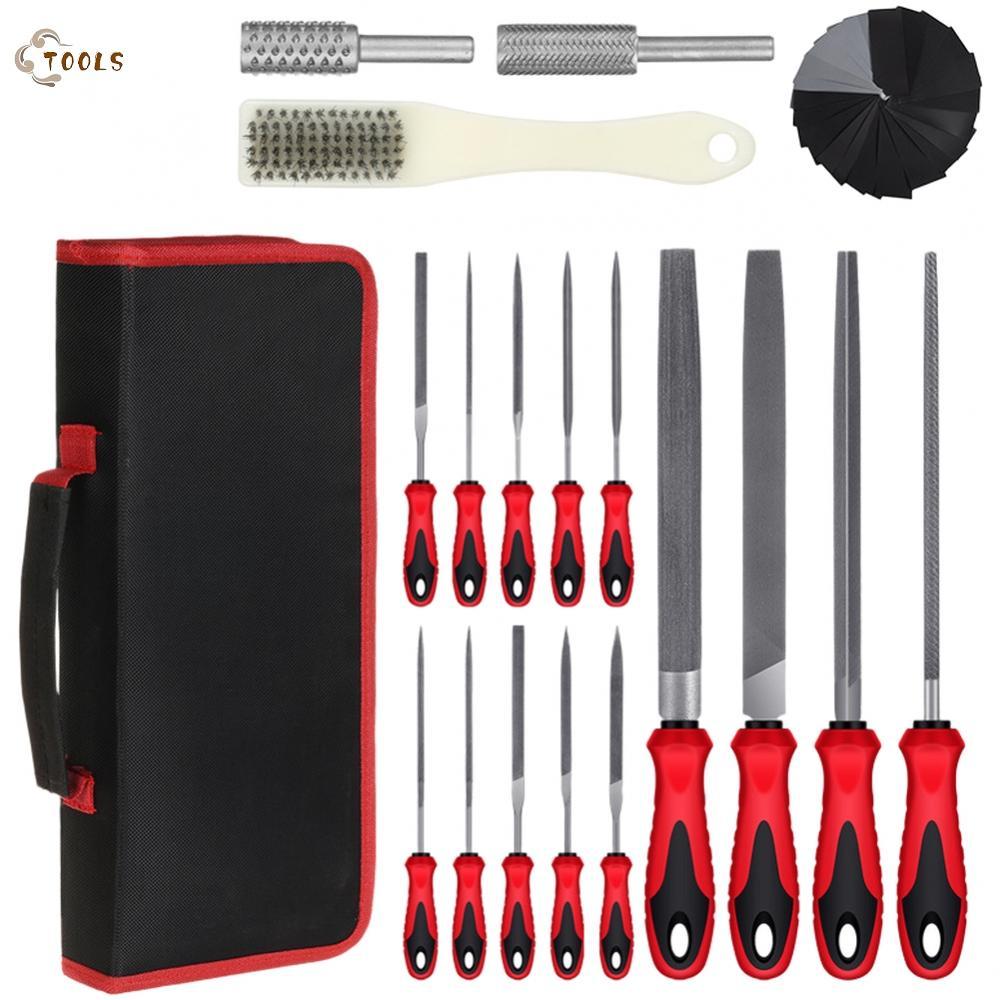 【READY STOCK】High Carbon Steel 57 Files Set Includes Oval Square Round Half Round Types-ENUS
