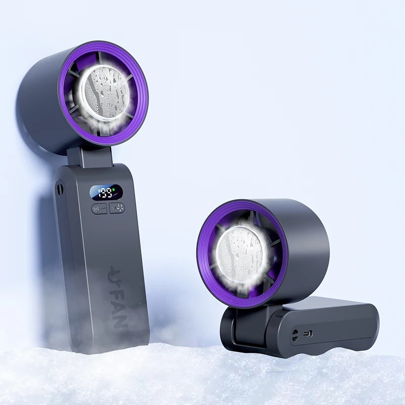 2025 13550PRM Ventilador Mini Portátil Recarregável 4000mAh Ventilador de Mão USB de Alta Qualidade Resfriamento por Sem