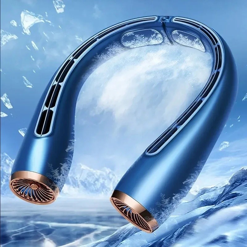 Super Oferta: Novo Ventilador Portátil Sem Lâminas de 4000mAh, Sem Fio, Silencioso, para Resfriamento, Ventilador de Pes
