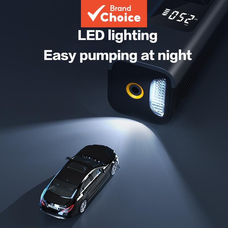 Bomba Infladora Elétrica 4 em 1, Portátil e Aspirador, Compressor de Ar para Carro Sem Fio 4000mAh, Para Pneus de Carro,