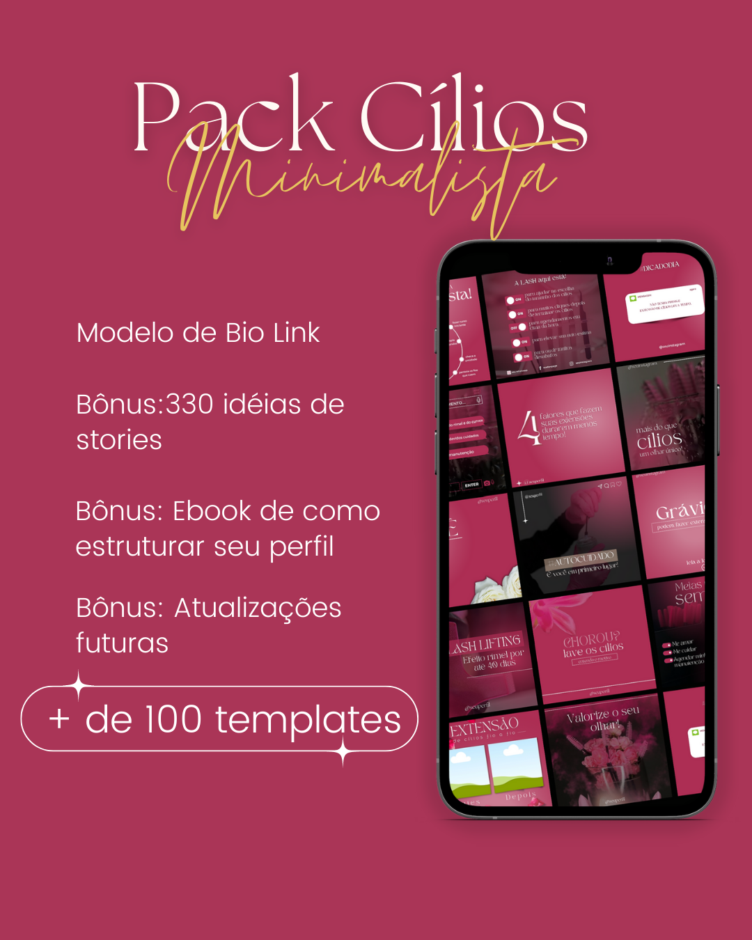 Pack Cílios Minimalista