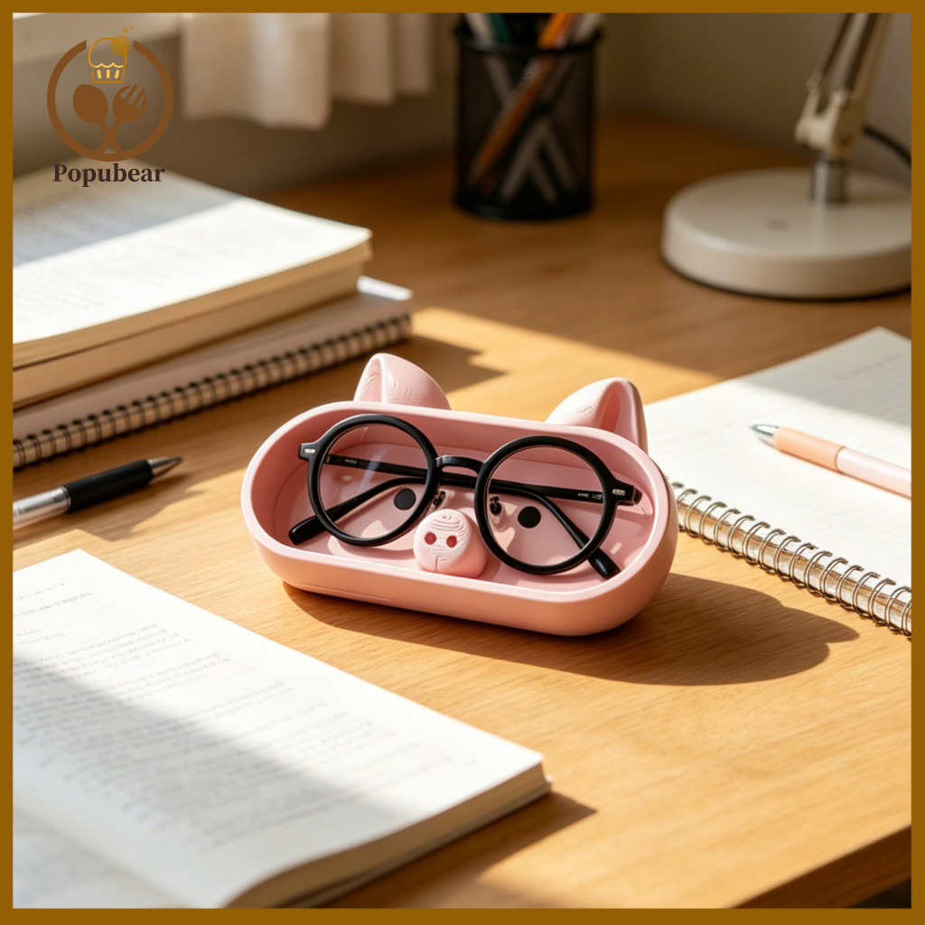Desktop Storage Tray Glasses Case Cute Pig 3d Printed Box – Cartoon Eyeglass Holder Sunglasses Display Rack Key Small