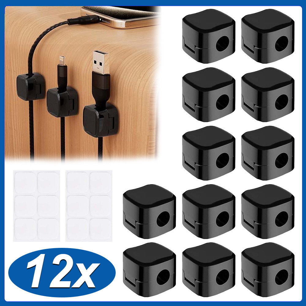 12pcs Organizador Magnético De Cabos Fios Multiuso Para Casa