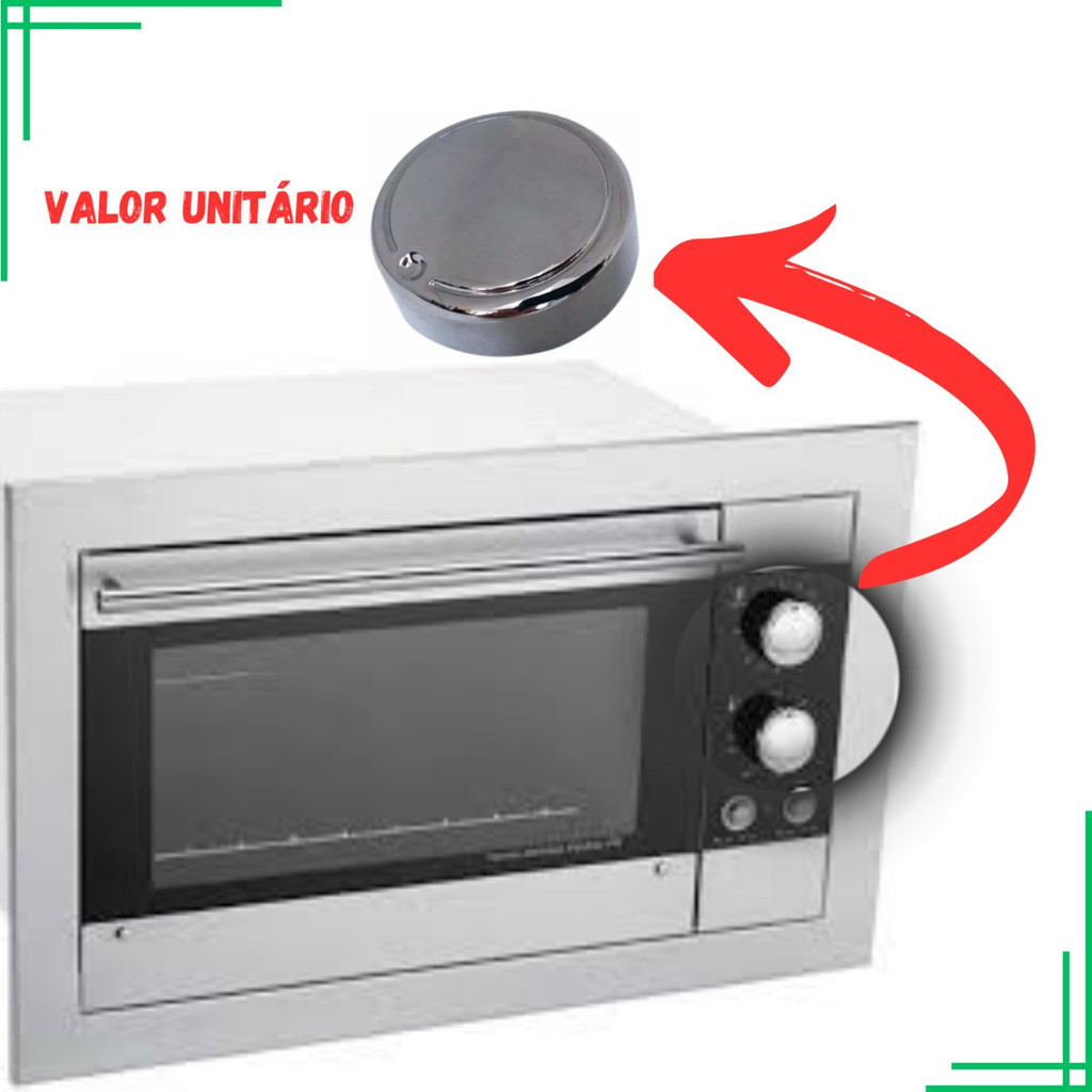 Botão Manipulador Forno Elétrico Fischer Fit Line Original