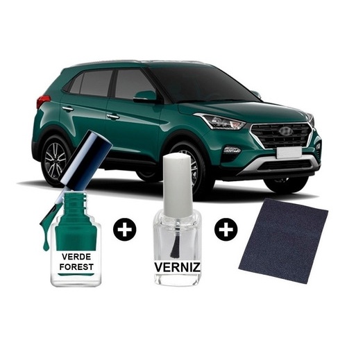 Tinta Tira Risco Automotiva Creta Cor Verde Forest 2019 2018