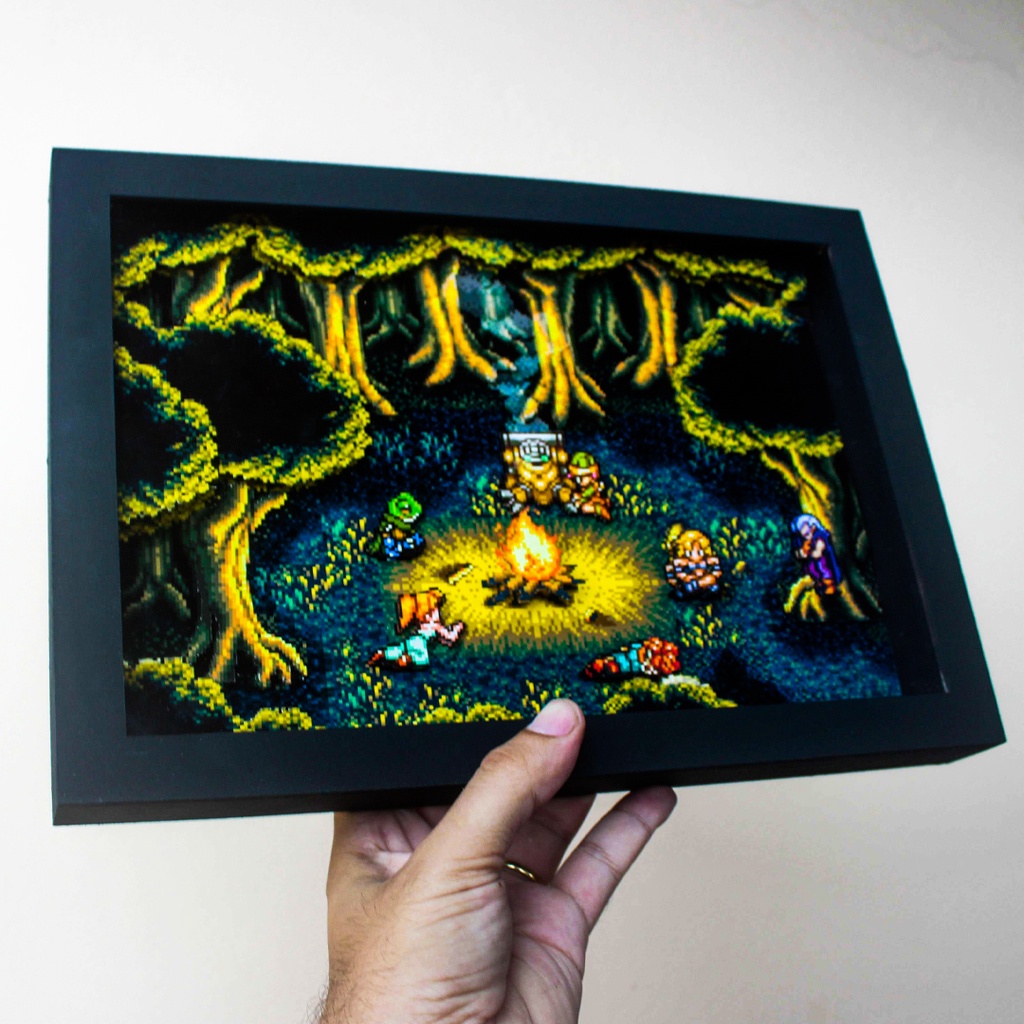 Quadro 3D Chrono Trigger Floresta ( Fiona's_Forest)