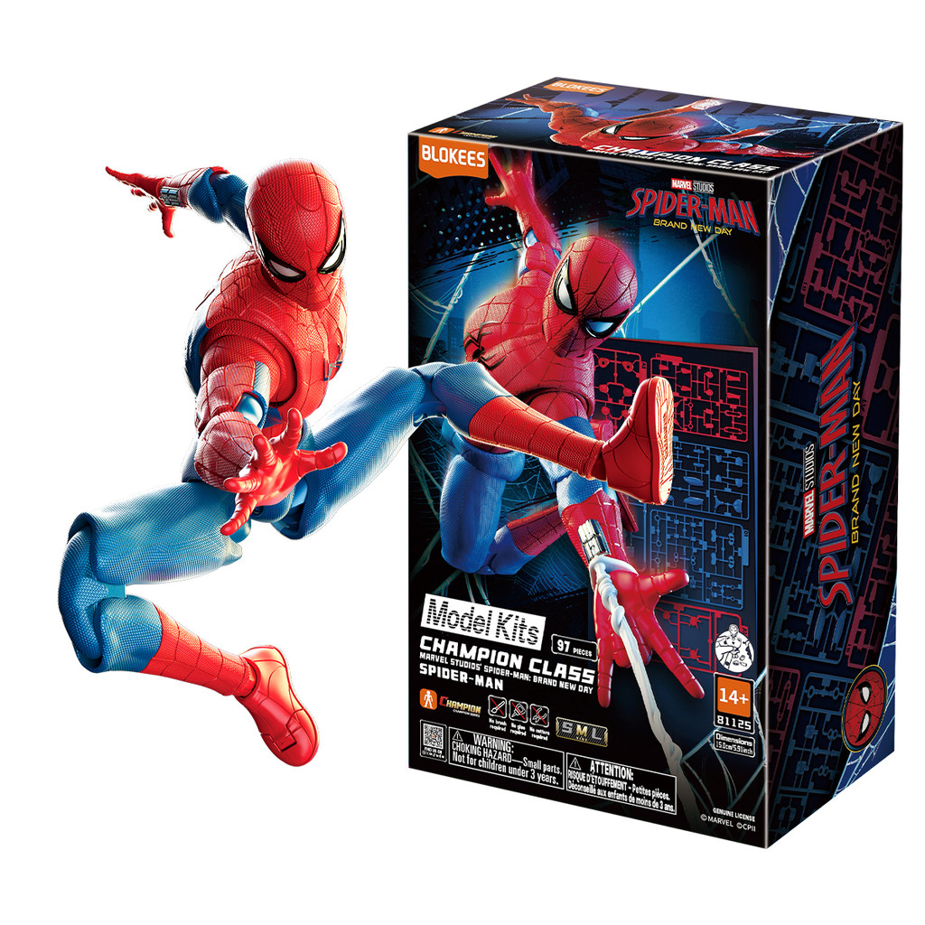 Boneco Blokees Montável Spider-Man Brand New Day Champion Class 13