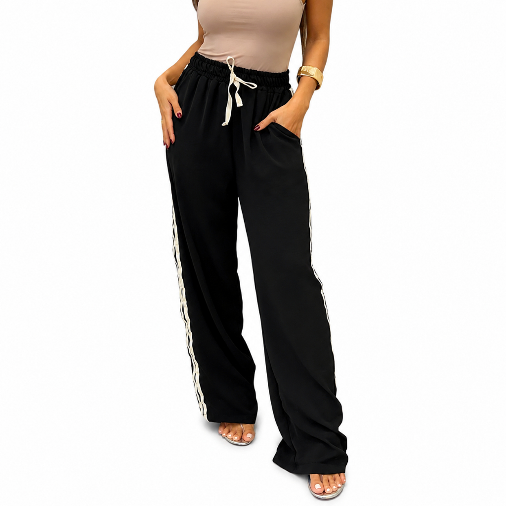 Calça Track Pants Feminina Moda Casual Esportiva Confortável Tendência Fashion Chic Moda Premium