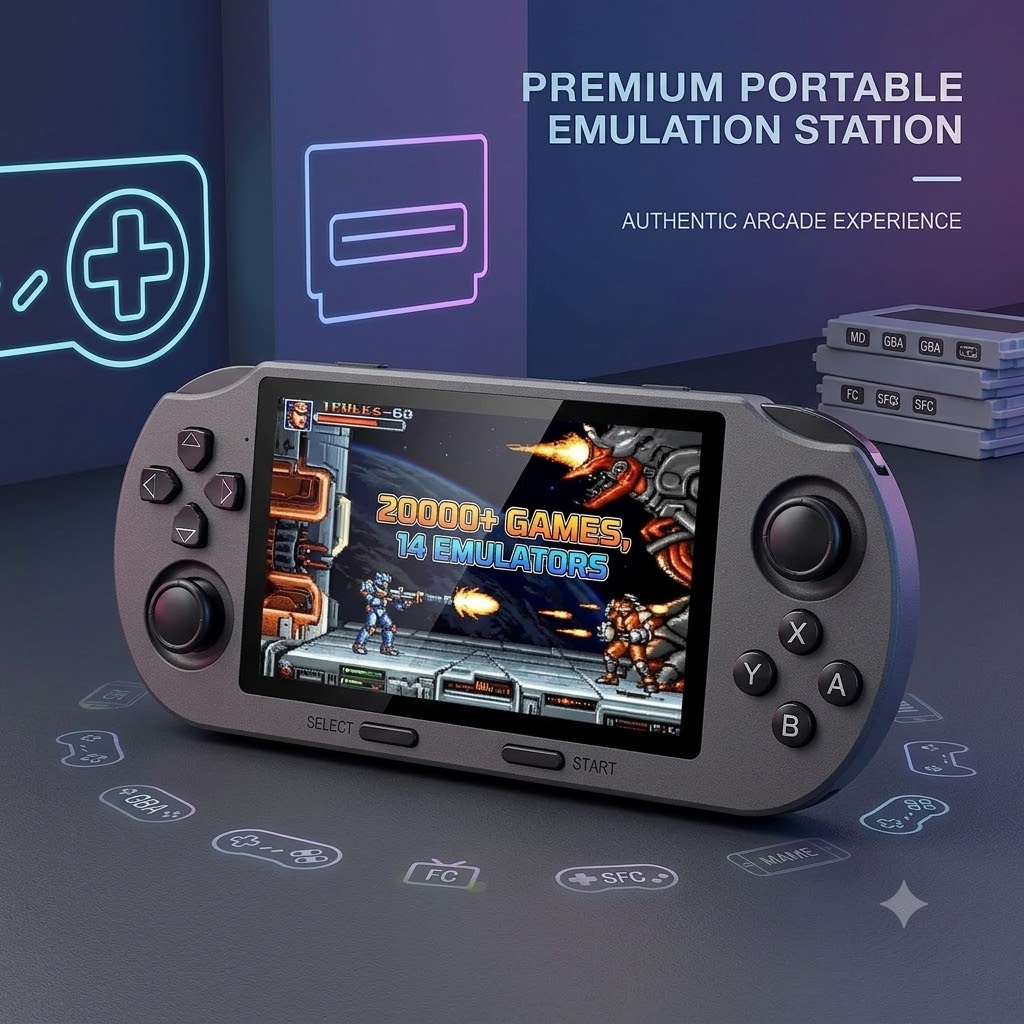 Console de Videogame Portátil Tela IPS 4,5 Polegadas Retro Player com 20K+ Jogos SF3000