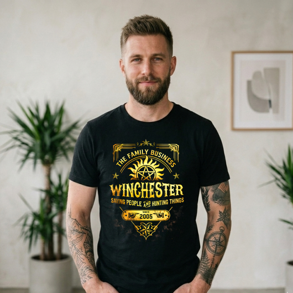 Camiseta Winchester Business Série Supernatural Algodão