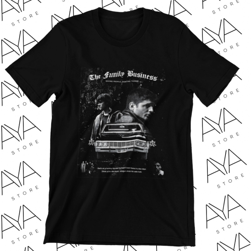 Camiseta Supernatural Family Business Unissex 100% Algodão Top Premium Lançamento Envio Rápido Varias Cores!! Plus Size