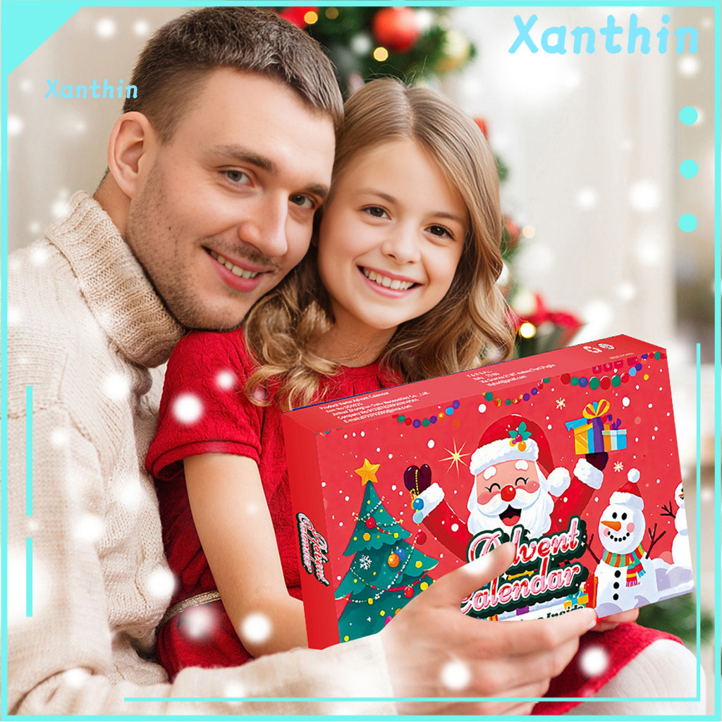 Dinosaur Christmas Countdown Advent Calendar with 24 Figures – for Kids Fun Parent-child Gift Holiday Toy for Southeas