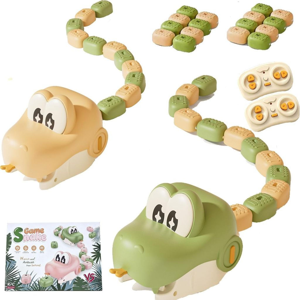 Children's remote-controlled snake game toy, magnetic splicing, parent-child competitive table game, Christmas gift