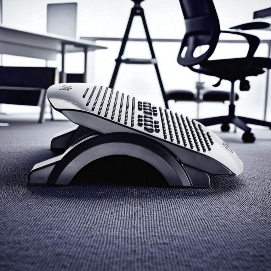 Apoio Pes Maxcril Ergonômico Antiderrapante Ajustável Mesa Escritório Home Office Postura waleu