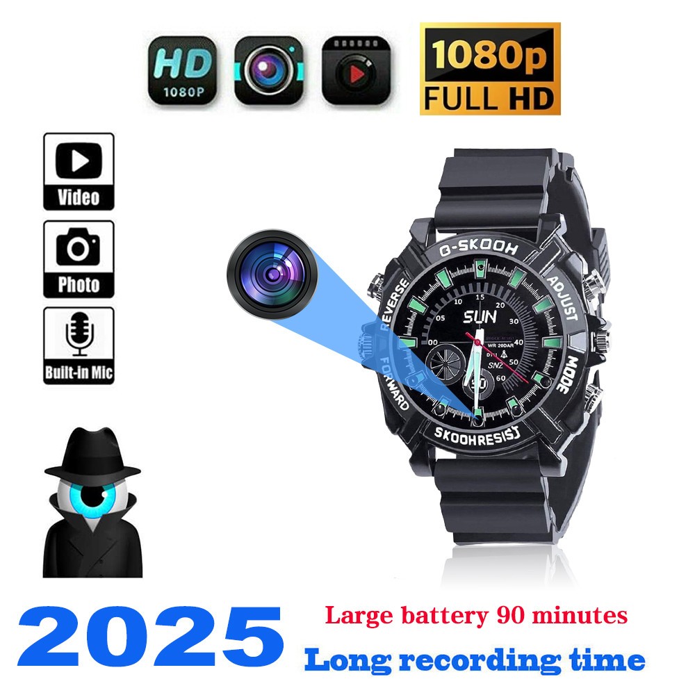 1080P Full HD Smart Watch Câmera Mini De Vídeo Micro DV Camera
