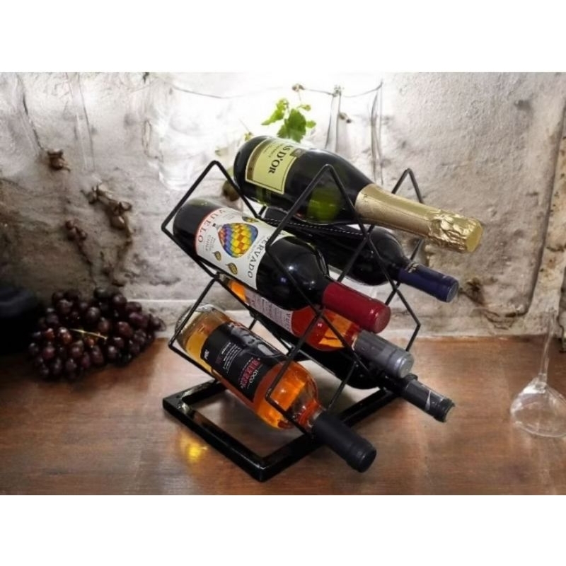 Organizador de garrafas vinho  Adega Metal,Sofisticada para decoração