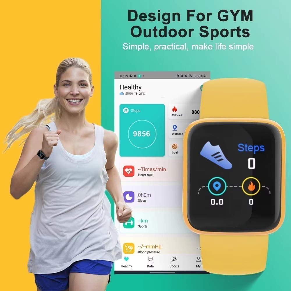 Crianças BLUETOOTH Fitness Tracker Relógio Inteligente Para Android Ios Pressão Arterial Smartwatch Macaron