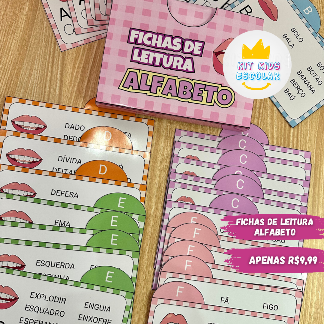 Fichas de leitura Alfabeto