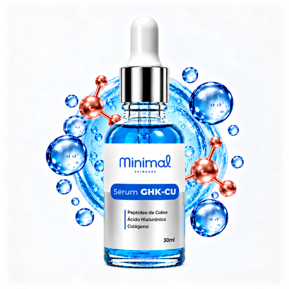 Sérum Facial  Rejuvenescedor Peptídeo de Cobre Minimal Skincare - 30ml
