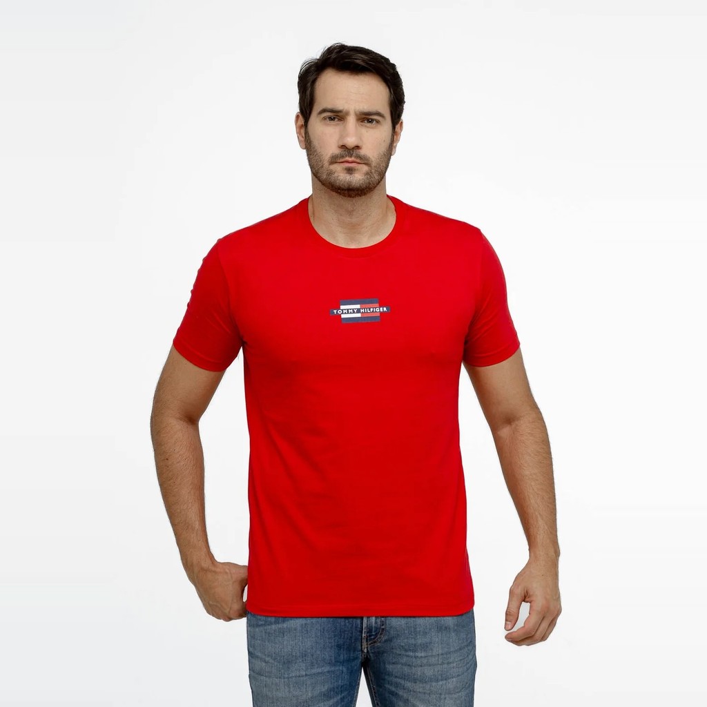 Camiseta Masculina Tommy Hilfiger Original Minimal Logo Tee