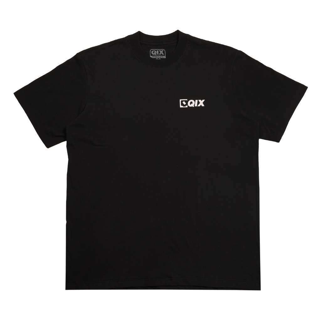 Camiseta QIX Street Minimal Logo Básica Casual Masculino Feminino