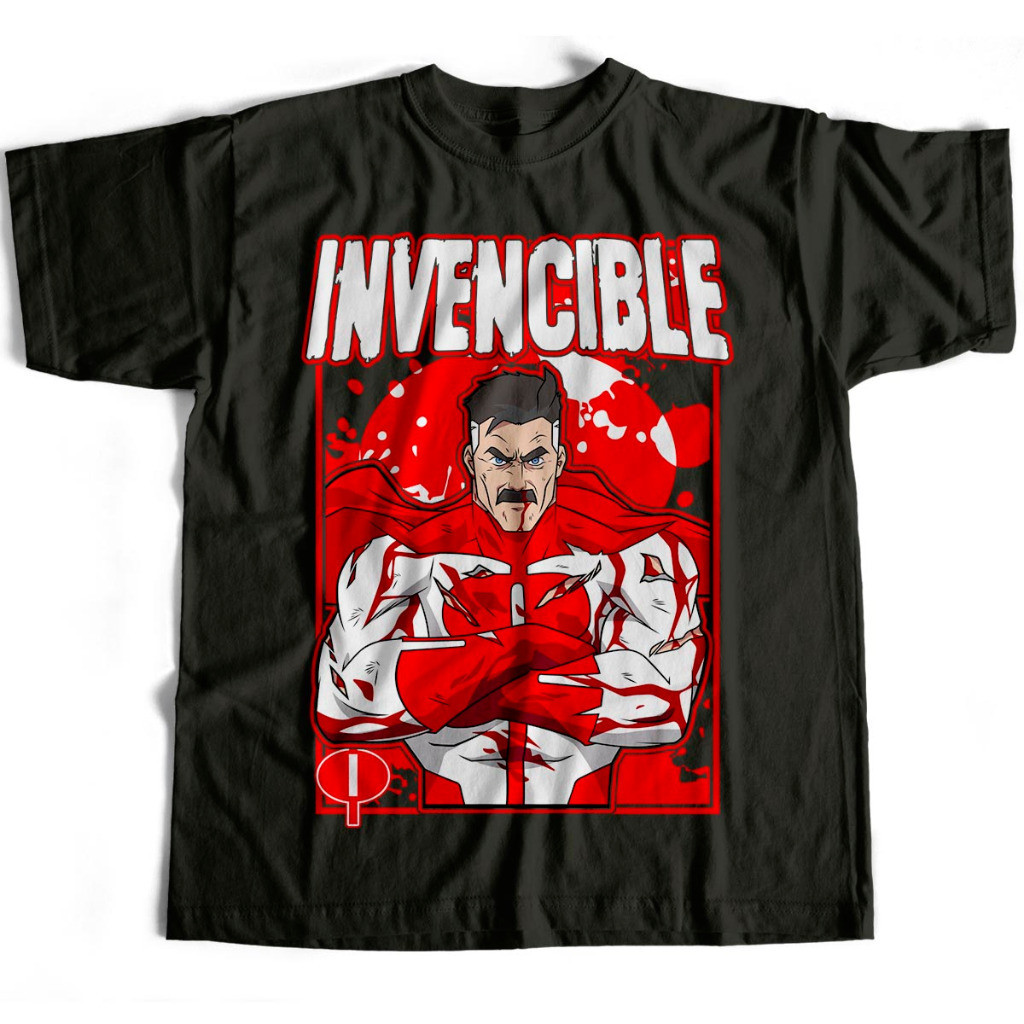 Camiseta Omni-Man Nolan Grayson Invencível Anime Camisa Basica e Oversized Unissex