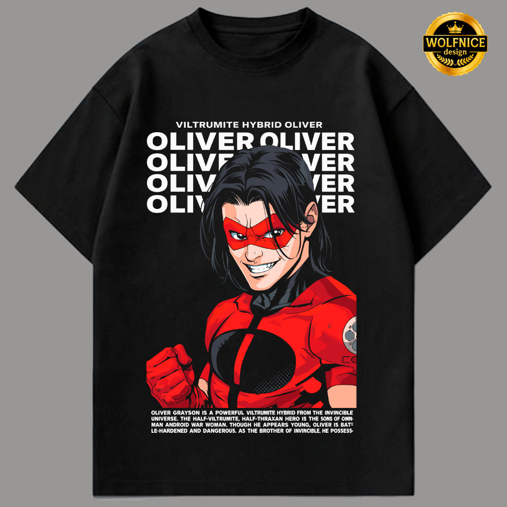 Camiseta invencível Oliver Grayson T-shirt Unissex  Algodão 100%