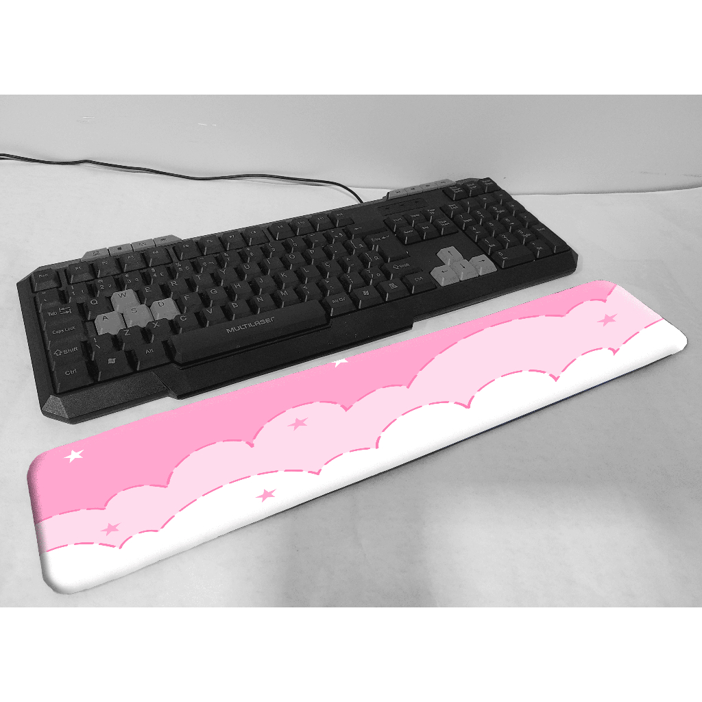 Apoio de pulso Modelos Variados cute rosa anime feminino 47x9 cm punho home office mouse pad teclado mousepad