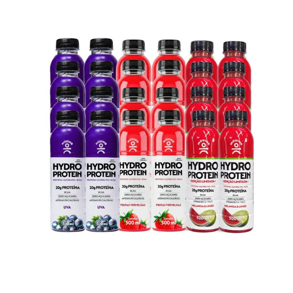 Bebida Hidro Moving Protein Bcaa - Zero Açúcar 24x500ml