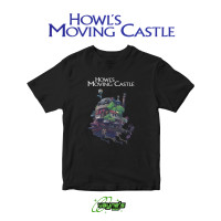 Camiseta Masculina Estampa Howls Moving Castle Moderna Confortável Atemporal Tema Fantasia Casual