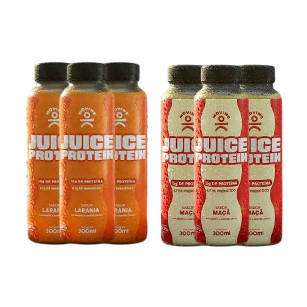 Kit 6 Moving Juice 300 ml – Maçã e Laranja