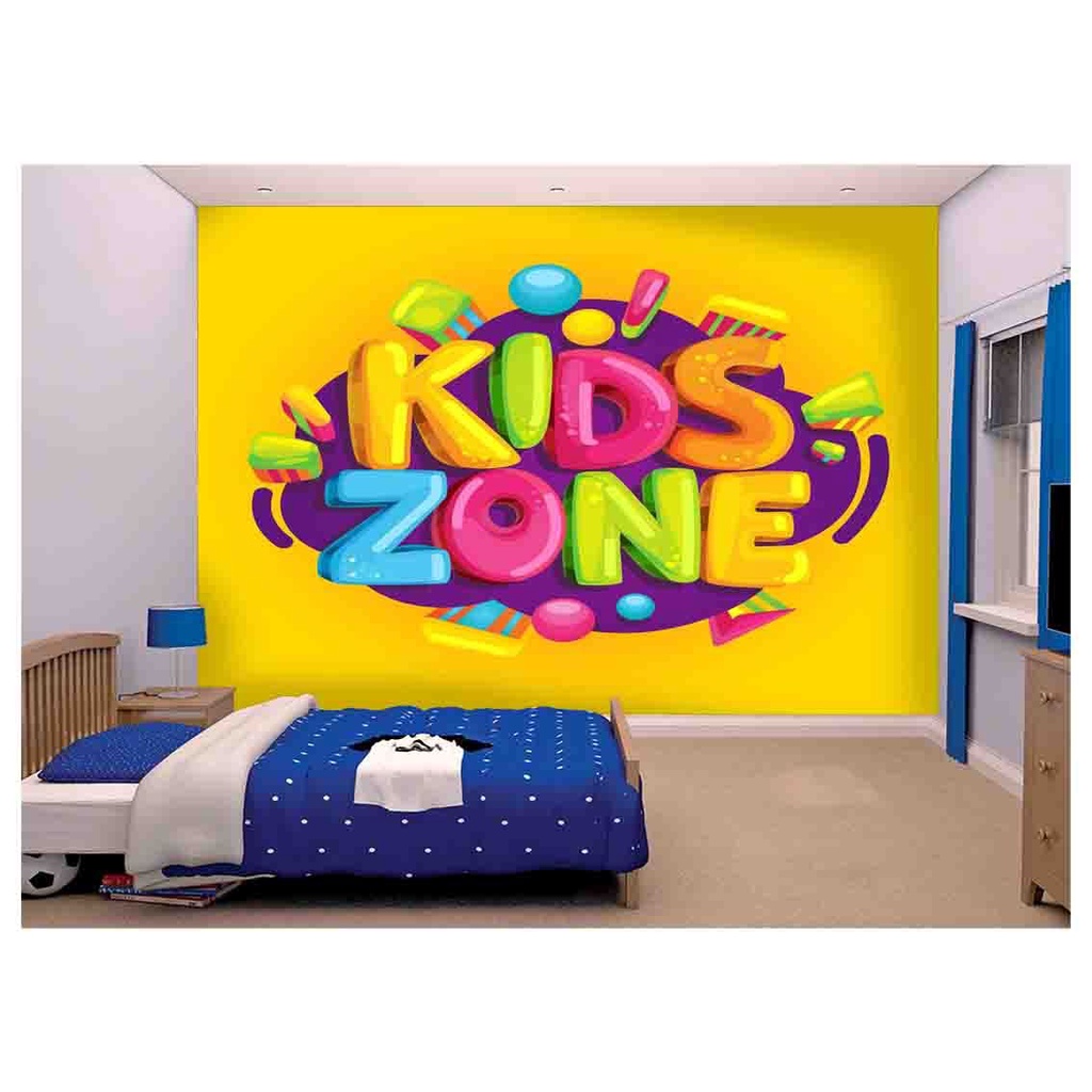 papel de parede Infantil Kids Zone brinquedos 6m² AZS128