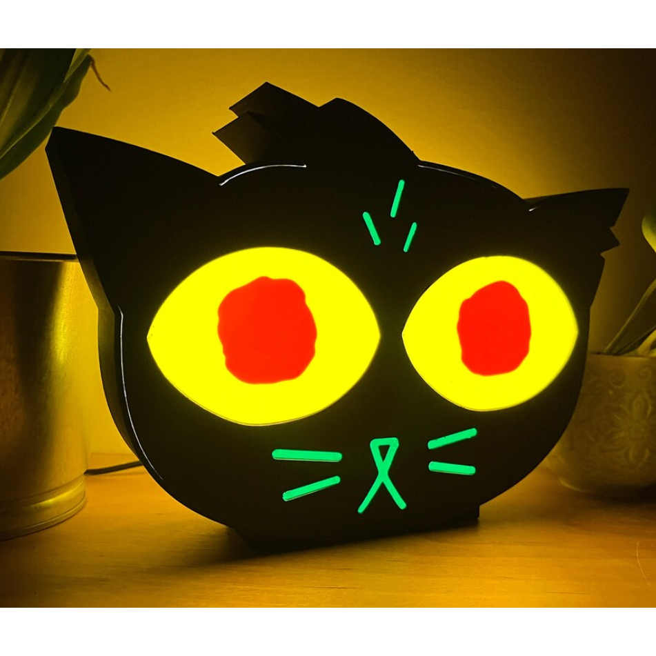Luminária Night in the Woods Nightmare Eyes Light Box Lâmpada