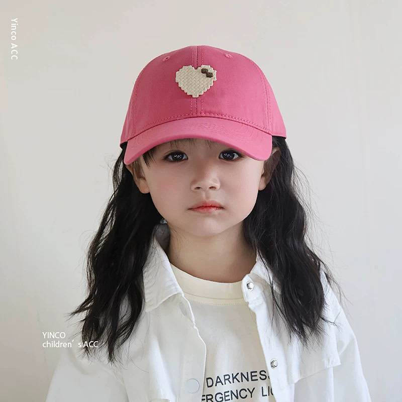 New Spring and Autumn Parent-Child Outdoor Leisure Baseball Cap Boys and Girls Love Peaked Cap L4IO