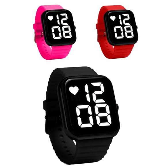 Relogio infantil masculino e feminino smart a prova d agua colorido , para seu menino e sua menina aprender fácil fácil.