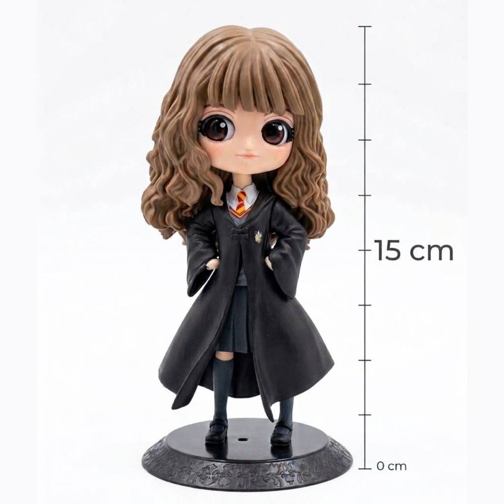 Boneca Hermione Granger 15cm Harry Potter Colecionável Cute Anime Miniatura Decoração Presente Geek