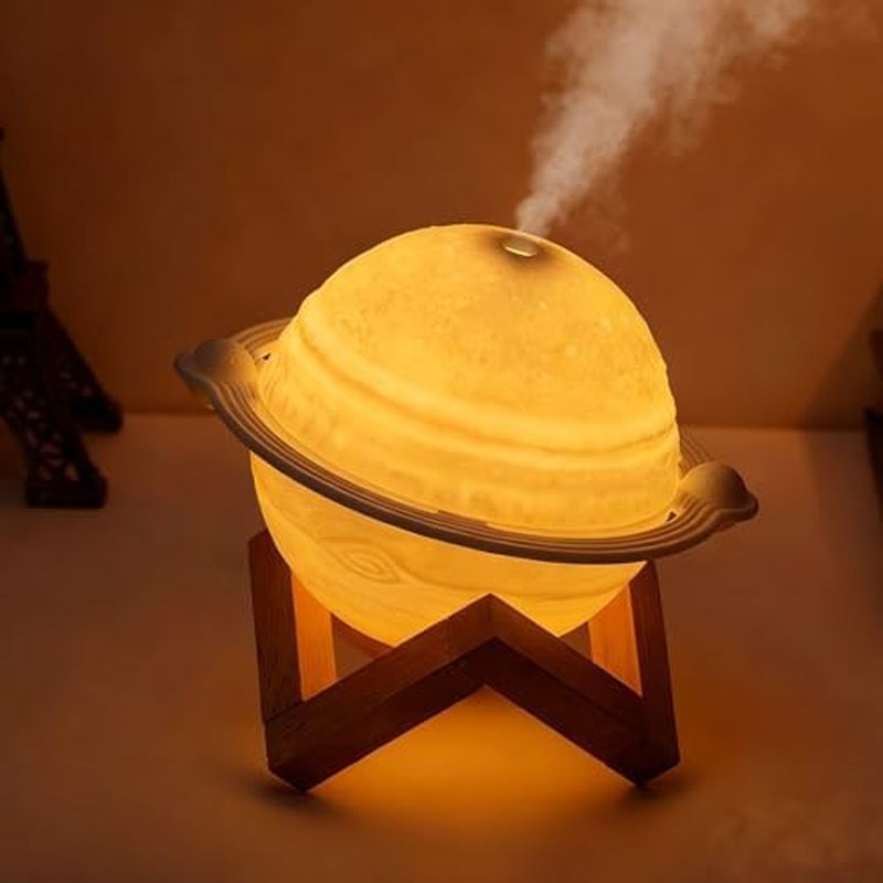 Mini Umidificador , De Mesa Moon Lamp Com Luz Noturna LED , Spray Intermitente De 2 Engrenagens , Umidificadores De Névo