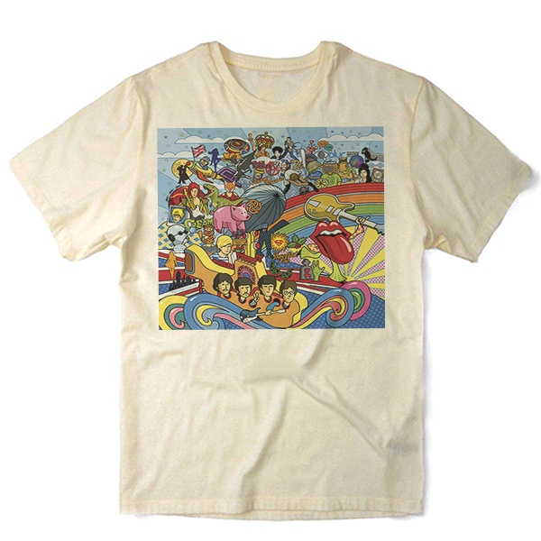 Camiseta Algodao Rock Legends Beatles Rolling Stones The Cure Pink Floyd Arte Artes Desenho Cartoon
